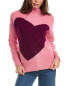 Forte Cashmere Heart Funnel Cashmere Sweater Women's