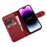 Чехол для смартфона ICARER с кожаной крышкой и защитой от RFID на iPhone 14 Pro, красный