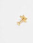 Фото #2 товара Kingsley Ryan PVD gold plated gem star labret earring