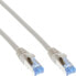 Фото #3 товара InLine Patch Cable S/FTP PiMF Cat.6A halogen free 500MHz grey 0.3m