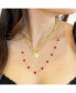 ფოტო #2 პროდუქტის Coral Heart Station Necklace 14K Gold