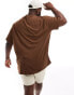 Polo Ralph Lauren Big & Tall icon logo t-shirt in brown Коричневый, Chest 50-52 - фото #2