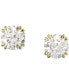 Silver-Tone Constella Crystal Stud Earrings