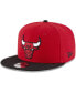 Фото #1 товара Men's Red, Black Chicago Bulls 2-Tone 9FIFTY Adjustable Snapback Hat