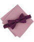 Men's 2-Pc. Edken Bow Tie & Pocket Square Set, Created for Macy's