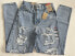 Фото #5 товара Levi's Distressed High Waisted Mom Jeans Size 24 x 29 Destructed - Light Blue