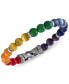 ფოტო #1 პროდუქტის Multi-Stone Rainbow Beaded Bracelet in Sterling Silver, Created for Macy's