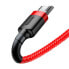 Фото #4 товара Wytrzymały elastyczny kabel przewód USB microUSB QC3.0 2.4A 1M czerwony