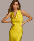 Women's Sleeveless Cowlneck Gown