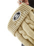 Фото #7 товара Aape By A Bathing Ape cable knit beanie in beige