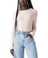 ფოტო #1 პროდუქტის Women's Cotton Lightweight Slub Long-Sleeve Top