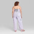 Фото #2 товара Women's Tube Cargo Denim Jumpsuit - Wild Fable Lavender 4X