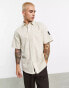 Фото #2 товара Calvin Klein Jeans linen short sleeve shirt in beige