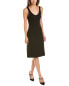 Фото #1 товара Vince Ribbed Midi Dress Women's Black Xxs