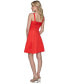 ფოტო #2 პროდუქტის Women's Sateen Square-Neck Dress