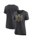 ფოტო #1 პროდუქტის Women's Heather Charcoal Boston Bruins Centennial Hockey Tri-Blend T-shirt