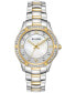 Women's Embellished Two-Tone Stainless Steel Bracelet Watch 32mm