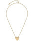 Фото #2 товара 18K Gold-Plated Knot Heart Necklace