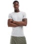 ASOS DESIGN essential muscle fit t-shirt in grey