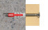 fischer DuoPower - Screw & wall plug kit - Brick - Concrete - Plasterboard - Nylon - Grey - Red - 8 mm - 40 mm