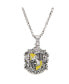 Womens Silver Plated House Pendant, Hufflepuff - 16 + 2''