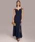 Фото #1 товара Women's Sweetheart-Neck Cold-Shoulder Gown