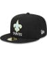 ფოტო #2 პროდუქტის Men's Black New Orleans Saints Multi 59FIFTY Fitted Hat