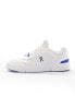 ON The Roger Spin trainers in white and blue