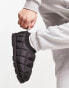 Фото #3 товара ASOS DESIGN quilted slippers in black