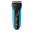 Braun 3040s - Foil shaver - Blue - Battery - Nickel-Metal Hydride (NiMH) - 45 h - 1 h