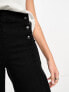 Фото #9 товара Vero Moda Tall Kayla button front wide leg jeans in black