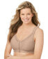 Plus Size Front-Close Cotton Wireless Posture Bra