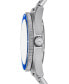 Men's Maritime Three-Hand Silver-Tone Stainless Steel Watch 42mm