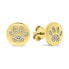 Фото #1 товара Delicate gold-plated earrings Paws EA489Y