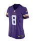 Фото #3 товара Women's Kirk Cousins Purple Minnesota Vikings Game Jersey