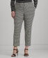 Фото #1 товара Plus Size Cropped Houndstooth Pants