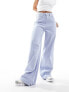 Фото #2 товара Tommy Jeans High Rise Wide Leg Jeans in Blue Grey