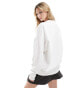 Calvin Klein Jeans archival monologo crew neck sweatshirt in white Hellweiß, L - фото #4