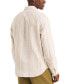 ფოტო #2 პროდუქტის Men's Classic-Fit Striped Linen-Blend Long Sleeve Shirt