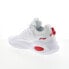 Reebok Solution Mid Mens White Synthetic Lace Up Athletic Basketball Shoes