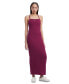 ფოტო #1 პროდუქტის Women's Badge Ribbed Tank Dress