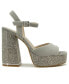 Фото #2 товара Women's Dolly Crystal Platform Sandals