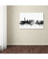 Фото #3 товара Michael Tompsett 'Las Vegas Nevada Skyline B&W' Canvas Art - 22" x 32"