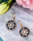 ფოტო #3 პროდუქტის Gold-Tone Crystal & Bead Openwork Drop Earrings