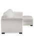 Фото #10 товара CLOSEOUT! Arond 97" 2-Pc. Leather Sectional with Chaise, Created for Macy's