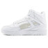 Фото #3 товара Puma Slipstream Leather High Top Mens White Sneakers Casual Shoes 38864002