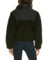 Фото #2 товара Marc New York Mixed Sherpa Trucker Jacket Women's Black L