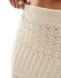 Фото #2 товара Vila Petite crochet maxi skirt in cream