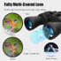 BRIGENIUS Binoculars, Magnification For Football, Safari, Bird Watching, Hunting, Climbing, Waterproof, Fully Coated Lens, With Carry Bag, Strap, Cleaning Cloth