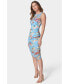 ფოტო #3 პროდუქტის Women's Floral Midi Mesh Dress